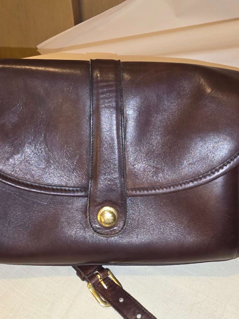 Coach Burgundy Shoulder or Crossbody 1980s